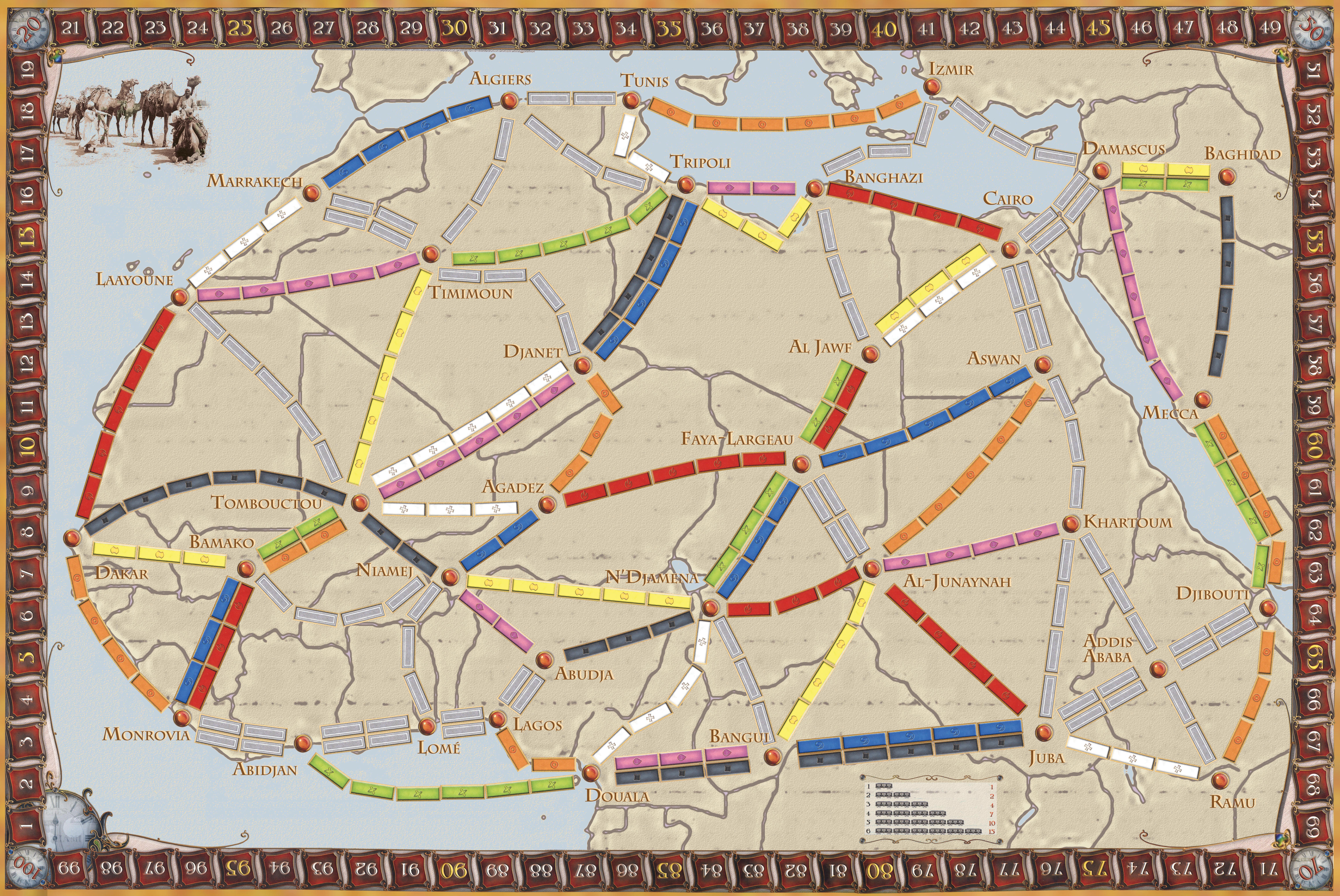 ticket to ride map
